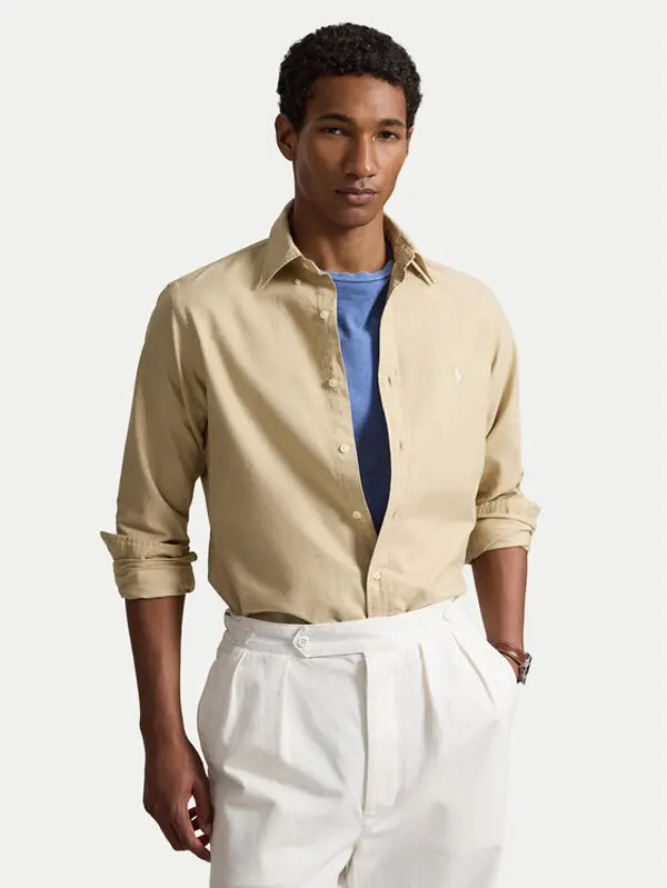 Polo Ralph Lauren Polo Ralph Lauren Košulja 710805564515 Svijetlo bež Regular Fit