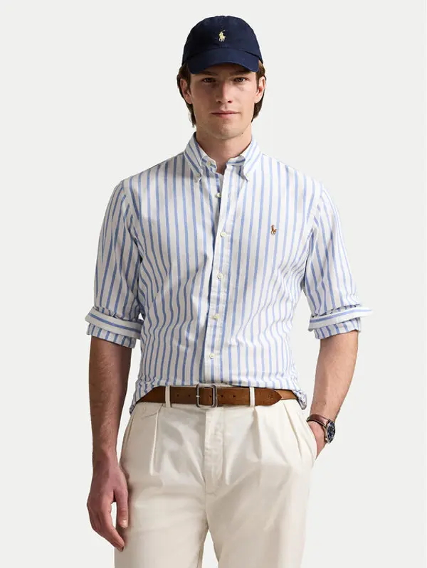 Polo Ralph Lauren Polo Ralph Lauren Košulja 710906622001 Plava Custom Fit