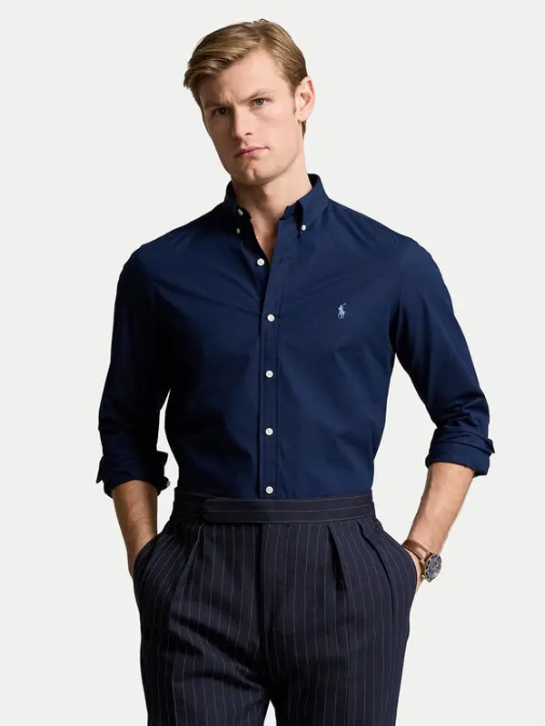 Polo Ralph Lauren Polo Ralph Lauren Košulja 710928254001 Tamnoplava Slim Fit