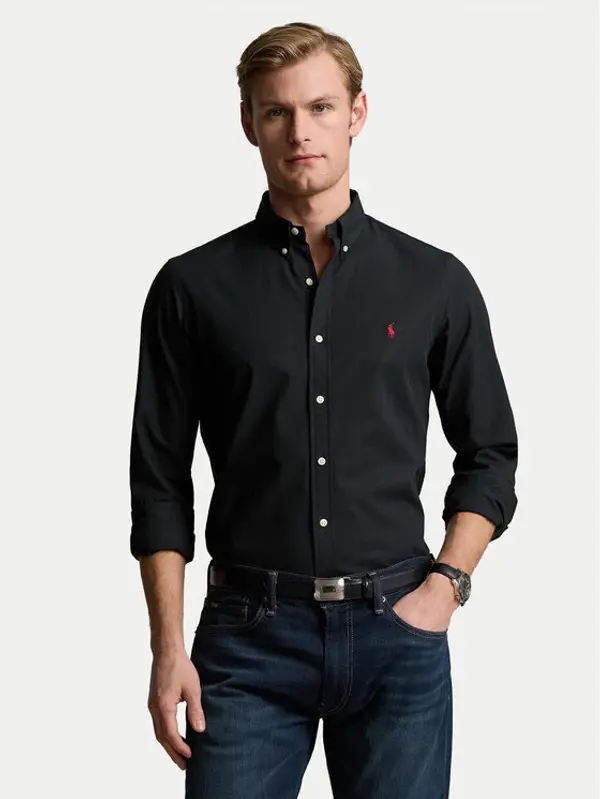 Polo Ralph Lauren Polo Ralph Lauren Košulja 710928254006 Crna Slim Fit