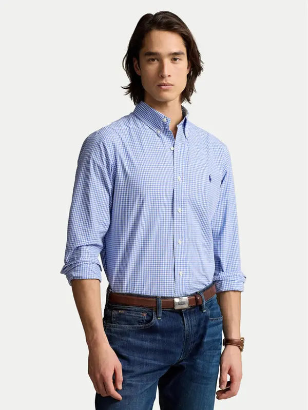Polo Ralph Lauren Polo Ralph Lauren Košulja 710928255004 Svijetloplava Custom Fit
