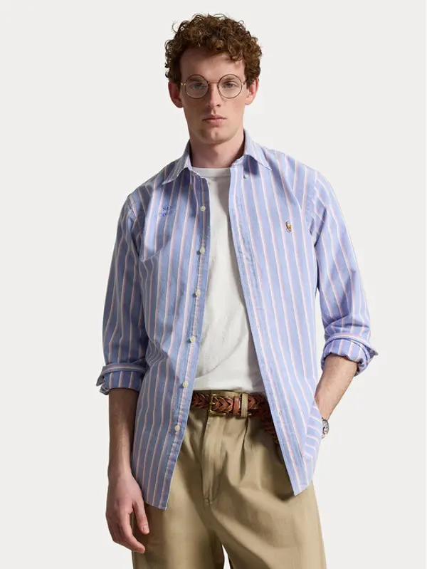 Polo Ralph Lauren Polo Ralph Lauren Košulja 710928918002 Svijetlo plava Custom Fit
