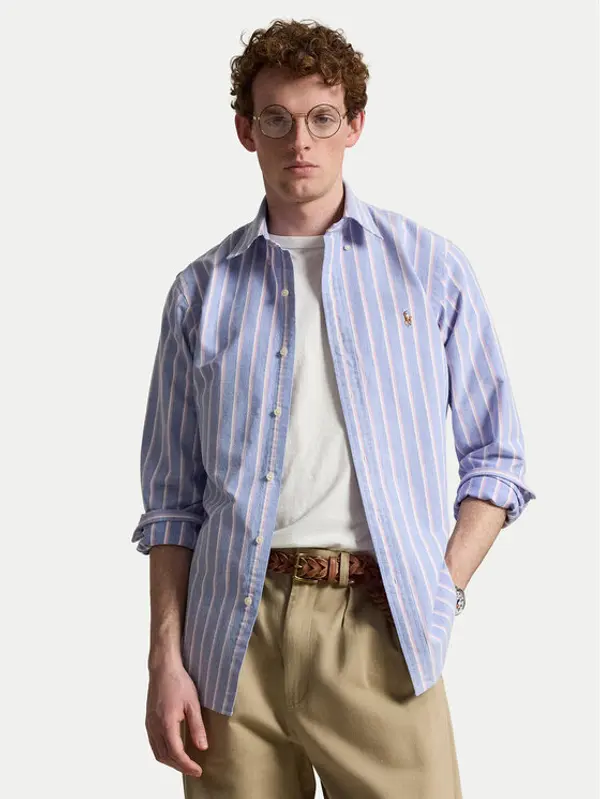 Polo Ralph Lauren Polo Ralph Lauren Košulja 710928918002 Svijetlo plava Custom Fit