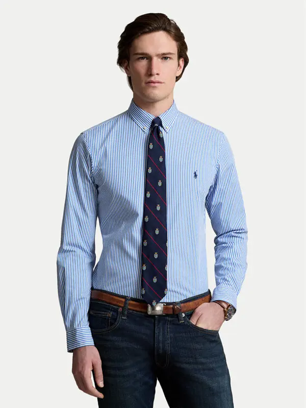 Polo Ralph Lauren Polo Ralph Lauren Košulja 710929344001 Plava Slim Fit