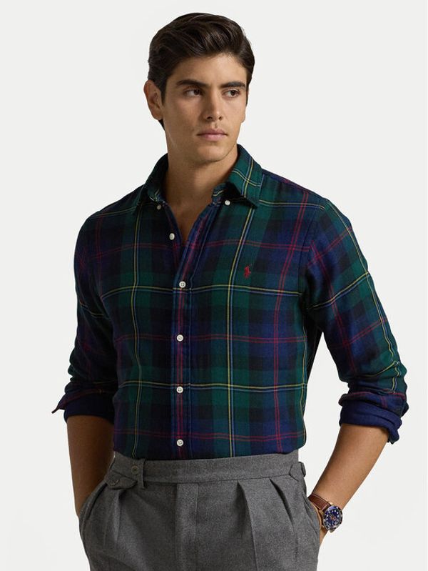 Polo Ralph Lauren Polo Ralph Lauren Košulja 710953351001 Zelena Custom Fit
