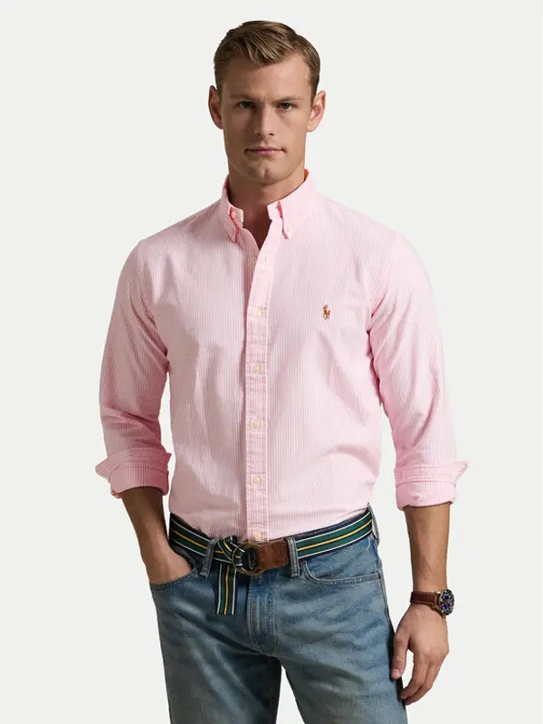 Polo Ralph Lauren Polo Ralph Lauren Košulja 710953704001 Ružičasta Custom Fit