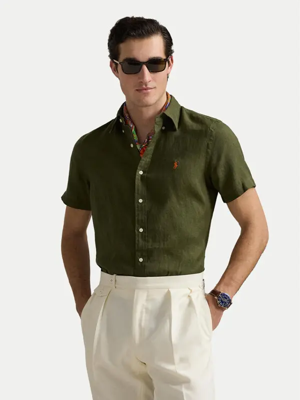 Polo Ralph Lauren Polo Ralph Lauren Košulja 710968912002 Kaki Custom Fit