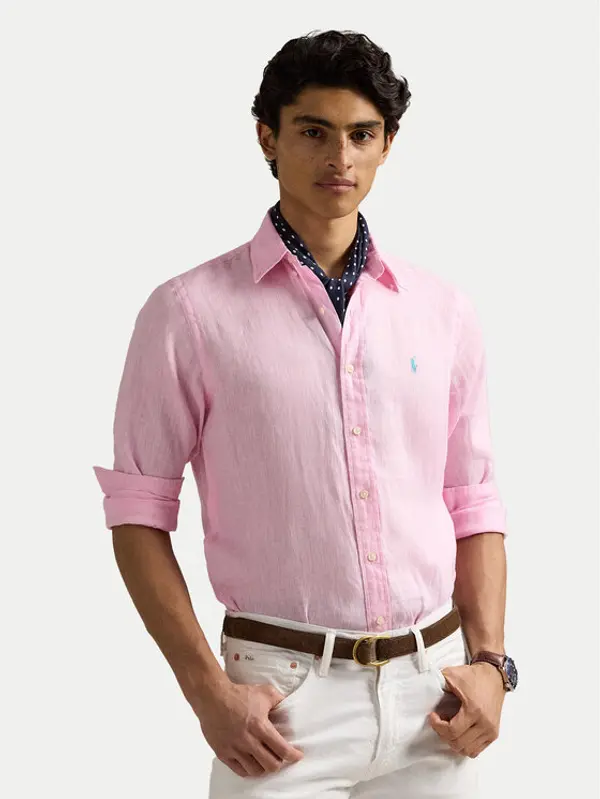 Polo Ralph Lauren Polo Ralph Lauren Košulja 710968915002 Ružičasta Slim Fit