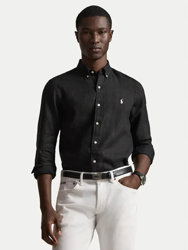 Polo Ralph Lauren Polo Ralph Lauren Košulja 710968915503 Crna Slim Fit