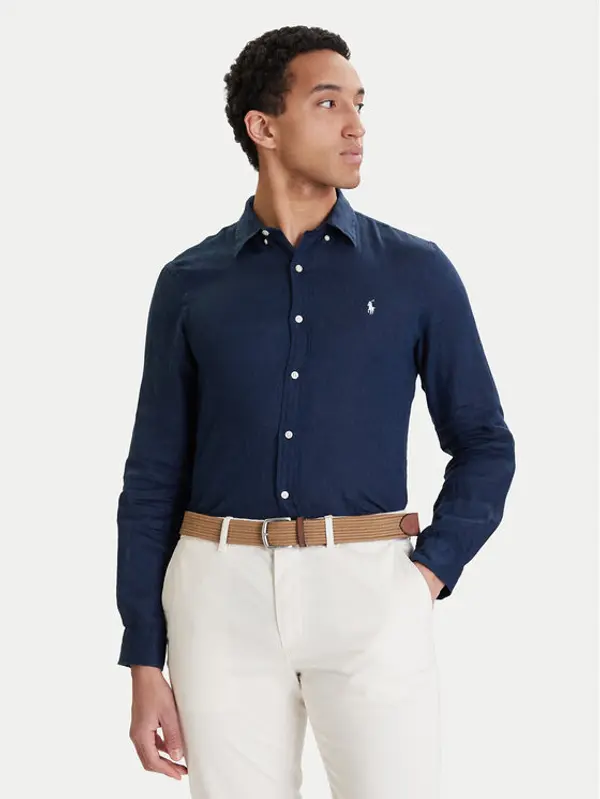 Polo Ralph Lauren Polo Ralph Lauren Košulja 710968915506 Tamnoplava Slim Fit