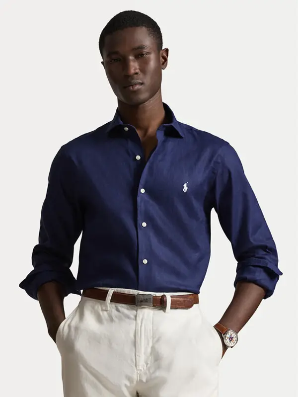 Polo Ralph Lauren Polo Ralph Lauren Košulja 710B15596003 Tamnoplava Custom Fit