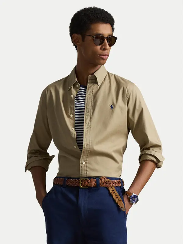 Polo Ralph Lauren Polo Ralph Lauren Košulja 710B20512001 Bež Custom Fit