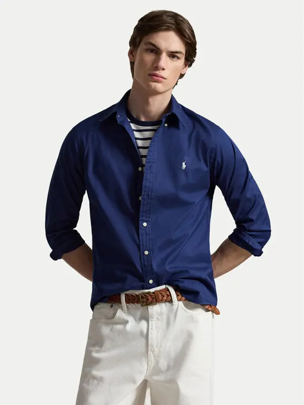 Polo Ralph Lauren Polo Ralph Lauren Košulja 710B20512006 Tamnoplava Custom Fit