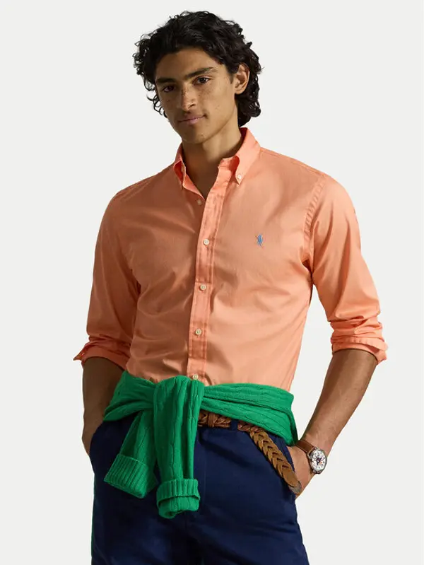Polo Ralph Lauren Polo Ralph Lauren Košulja 710B20512010 Svijetlo narančasta Custom Fit
