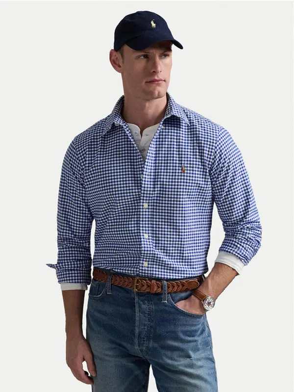 Polo Ralph Lauren Polo Ralph Lauren Košulja Core Replen 710792041 Plava Custom Fit