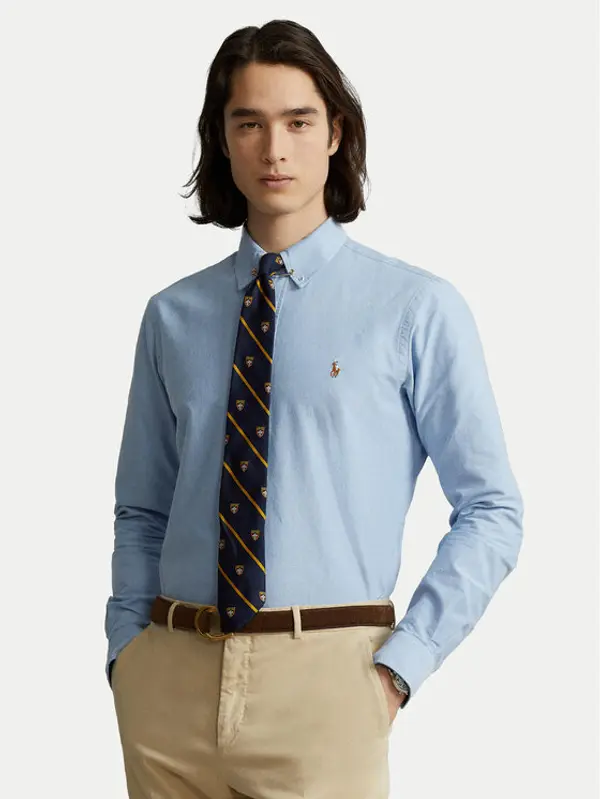 Polo Ralph Lauren Polo Ralph Lauren Košulja Cupdppcs 710792041002 Svijetloplava Custom Fit