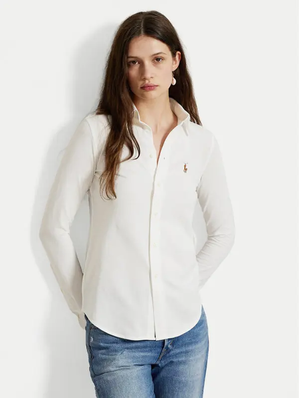 Polo Ralph Lauren Polo Ralph Lauren Košulja Heidi 211664427003 Bijela Slim Fit