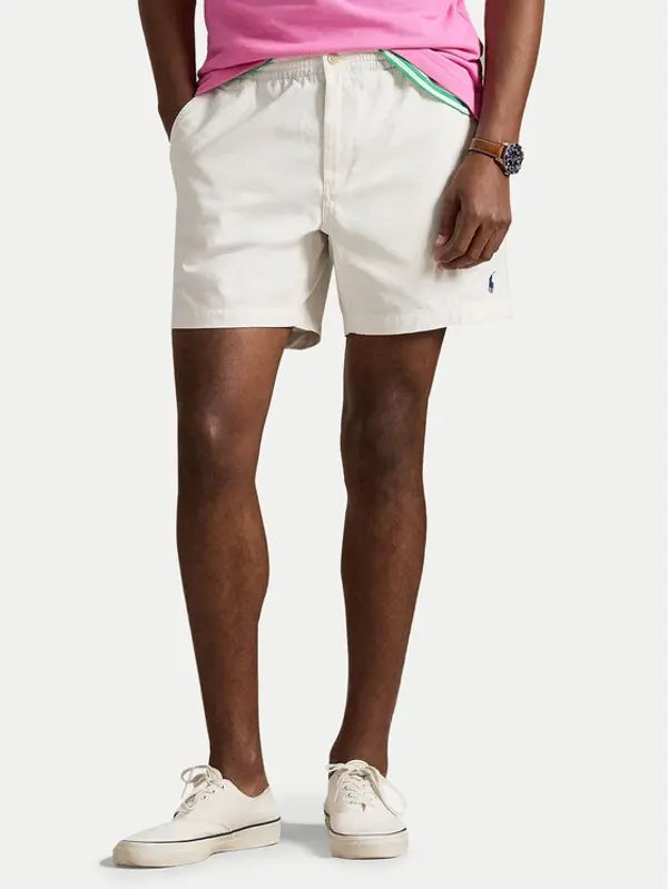 Polo Ralph Lauren Polo Ralph Lauren Kratke hlače 710644995042 Bijela Regular Fit