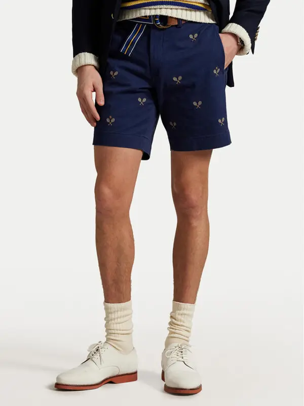 Polo Ralph Lauren Polo Ralph Lauren Kratke hlače 710963496001 Tamnoplava Straight Fit