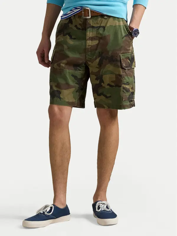 Polo Ralph Lauren Polo Ralph Lauren Kratke hlače 710966288001 Zelena Relaxed Fit