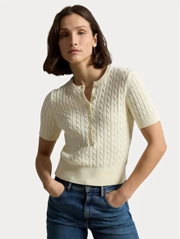 Polo Ralph Lauren Polo Ralph Lauren Majica 211B17746001 Krem Regular Fit