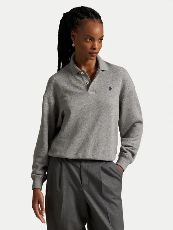 Polo Ralph Lauren Polo Ralph Lauren Majica dugih rukava 211947966501 Siva Relaxed Fit