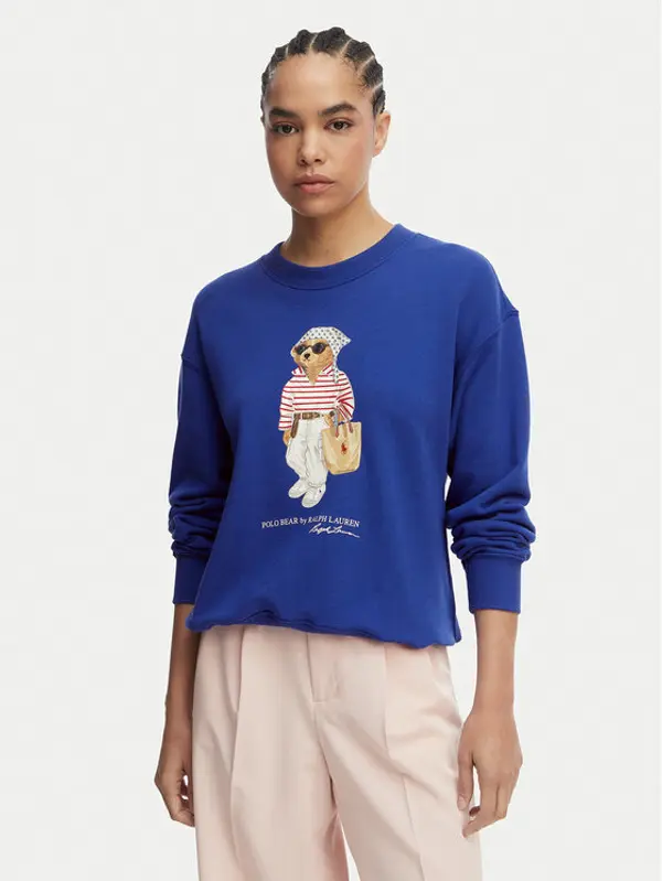 Polo Ralph Lauren Polo Ralph Lauren Majica dugih rukava 211A12730001 Plava Regular Fit
