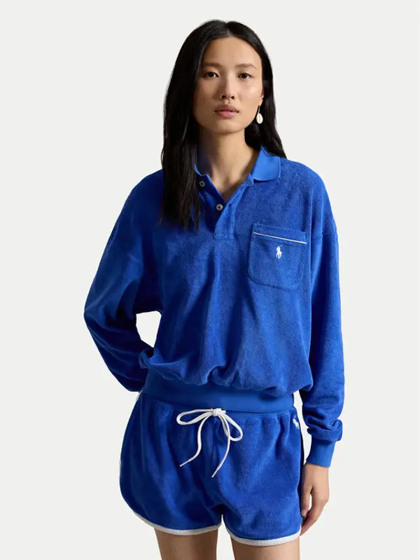 Polo Ralph Lauren Polo Ralph Lauren Majica dugih rukava 211A12737001 Plava Relaxed Fit