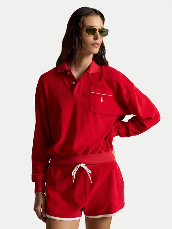 Polo Ralph Lauren Polo Ralph Lauren Majica dugih rukava 211A12737003 Crvena Relaxed Fit