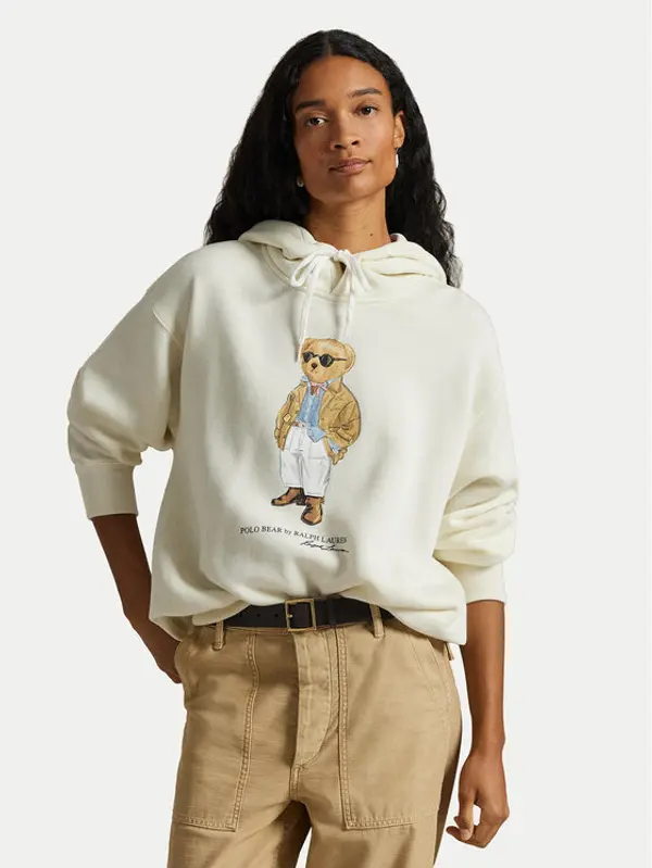 Polo Ralph Lauren Polo Ralph Lauren Majica dugih rukava 211A96598001 Écru Relaxed Fit