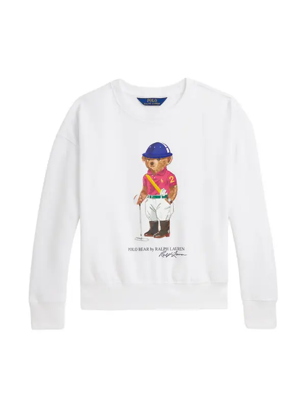 Polo Ralph Lauren Polo Ralph Lauren Majica dugih rukava 313A96116003 Bijela Relaxed Fit