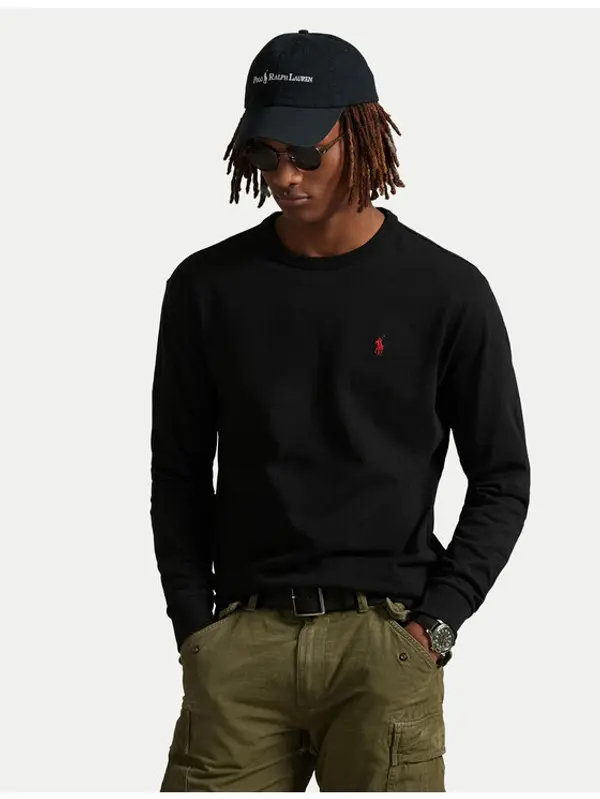 Polo Ralph Lauren Polo Ralph Lauren Majica dugih rukava 710970697001 Crna Classic Fit