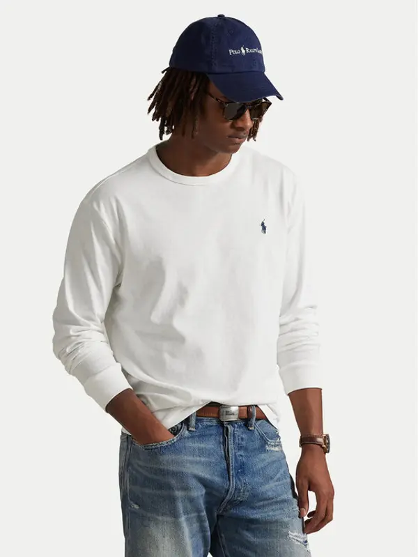Polo Ralph Lauren Polo Ralph Lauren Majica dugih rukava 710970697002 Bijela Classic Fit
