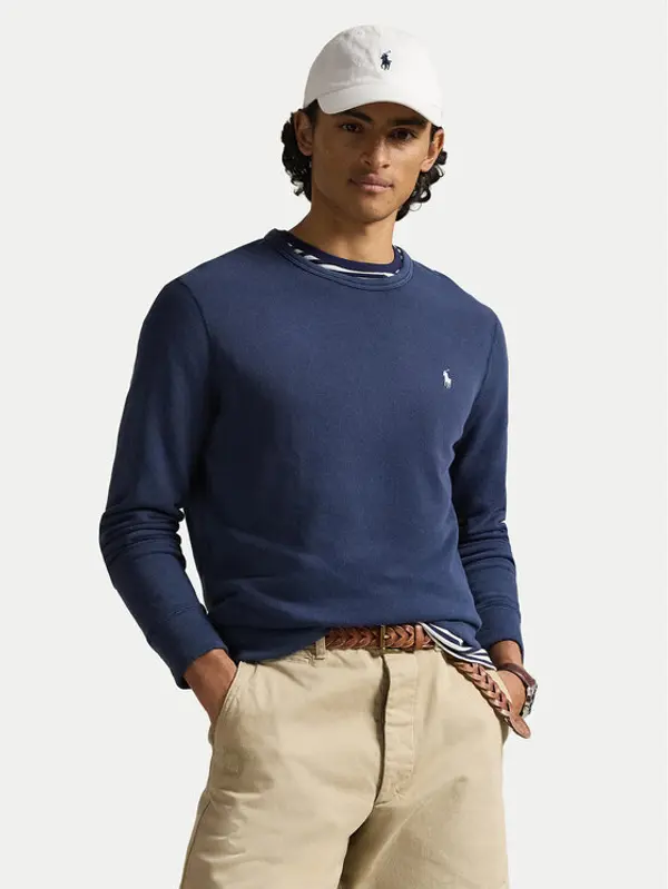 Polo Ralph Lauren Polo Ralph Lauren Majica dugih rukava 710A12485002 Tamnoplava Regular Fit