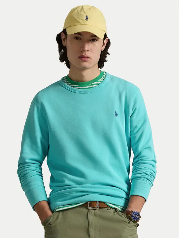 Polo Ralph Lauren Polo Ralph Lauren Majica dugih rukava 710A12485007 Tirkizna Regular Fit