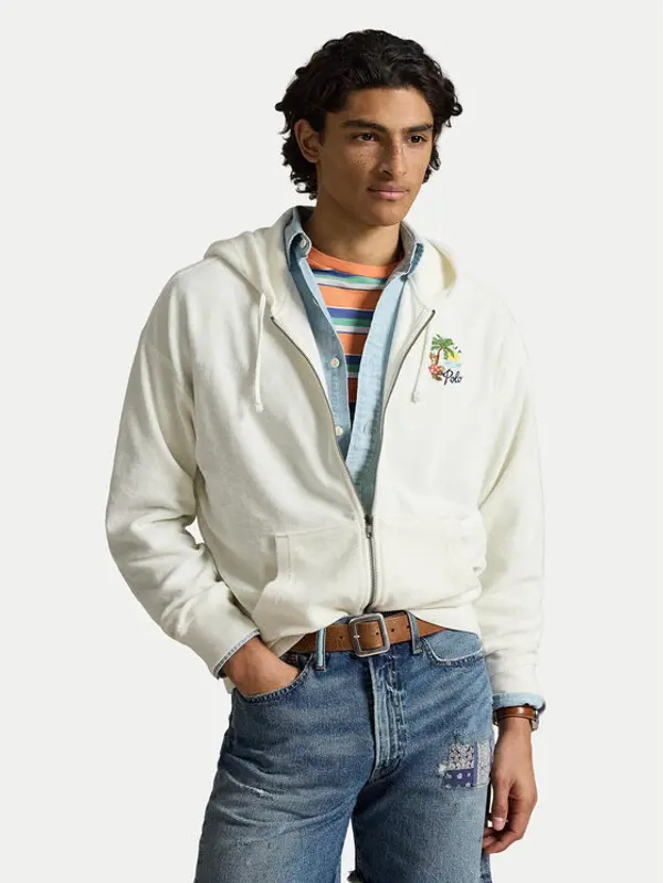 Polo Ralph Lauren Polo Ralph Lauren Majica dugih rukava 710B14590001 Krem Relaxed Fit