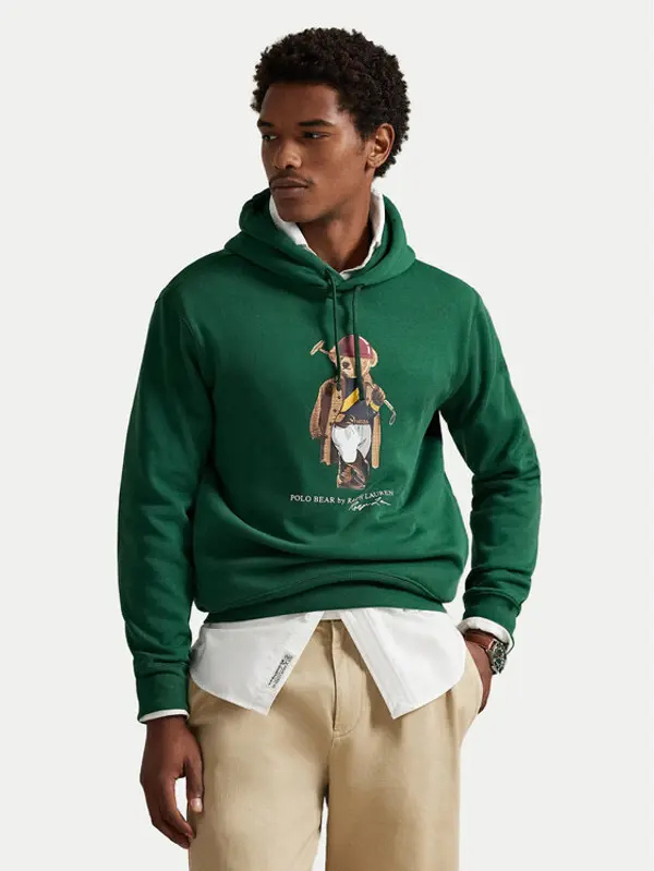 Polo Ralph Lauren Polo Ralph Lauren Majica dugih rukava 710B14628001 Zelena Regular Fit