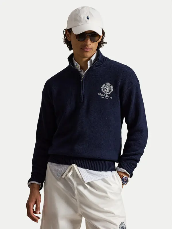 Polo Ralph Lauren Polo Ralph Lauren Majica dugih rukava 710B18061001 Tamnoplava Regular Fit