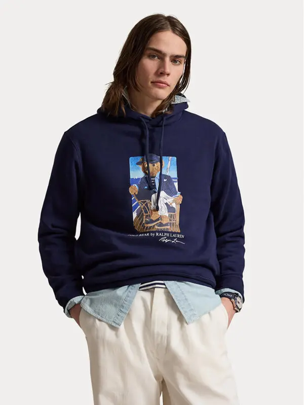Polo Ralph Lauren Polo Ralph Lauren Majica dugih rukava 710B21811001 Tamnoplava Regular Fit