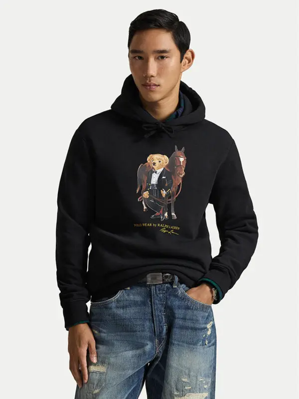 Polo Ralph Lauren Polo Ralph Lauren Majica dugih rukava 710P08096001 Crna Regular Fit