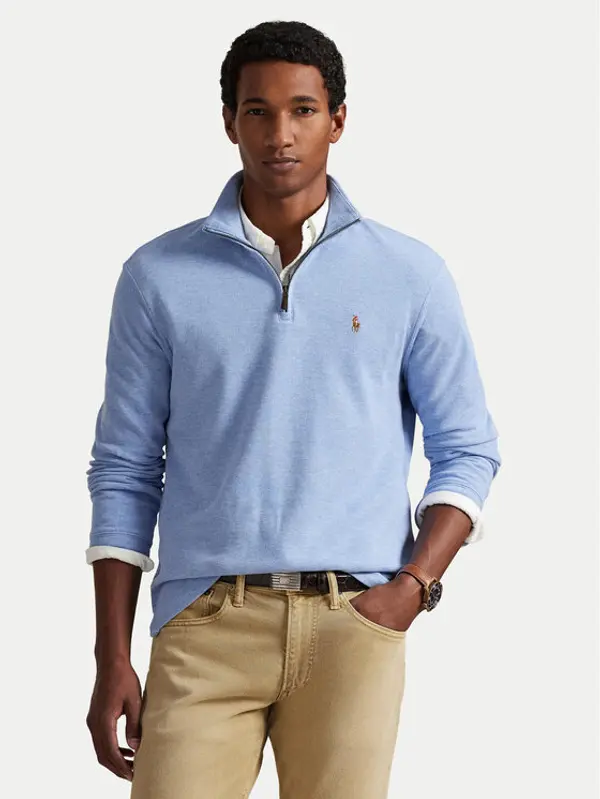 Polo Ralph Lauren Polo Ralph Lauren Majica dugih rukava Estate 710P07411001 Plava Regular Fit