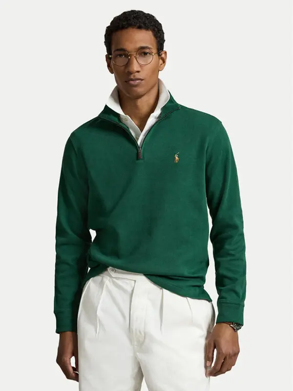 Polo Ralph Lauren Polo Ralph Lauren Majica dugih rukava Estate 710P07411501 Zelena Regular Fit
