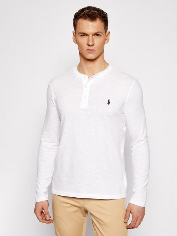 Polo Ralph Lauren Polo Ralph Lauren Majica dugih rukava Lsl 710790058002 Bijela Regular Fit