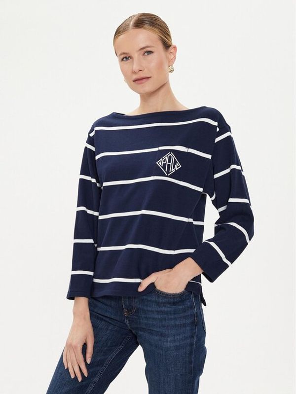 Polo Ralph Lauren Polo Ralph Lauren Majica Rl Crst Mrnr 211892649003 Plava Regular Fit