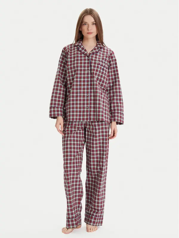 Polo Ralph Lauren Polo Ralph Lauren Pidžama 4P0429 Tamnocrvena Relaxed Fit