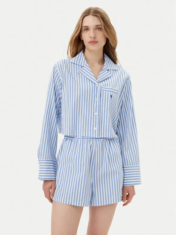 Polo Ralph Lauren Polo Ralph Lauren Pidžama 4P8010 Plava Relaxed Fit