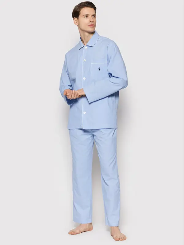 Polo Ralph Lauren Polo Ralph Lauren Pidžama 714514095001 Svijetloplava Regular Fit