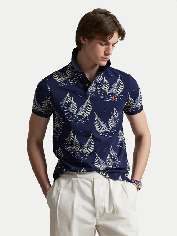 Polo Ralph Lauren Polo Ralph Lauren Polo 710B18828001 Tamnoplava Custom Slim Fit