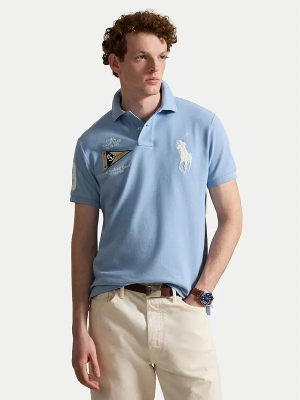 Polo Ralph Lauren Polo Ralph Lauren Polo 710B21921002 Svijetlo plava Custom Slim Fit