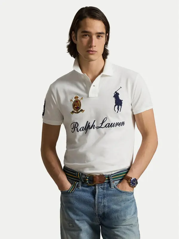 Polo Ralph Lauren Polo Ralph Lauren Polo 710P07311002 Bijela Custom Slim Fit